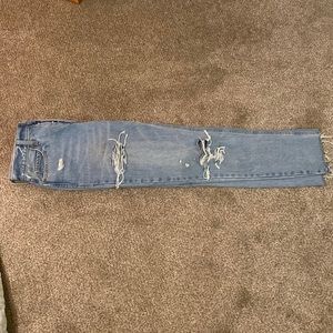 Old navy blue ripped size 4 tall jeans